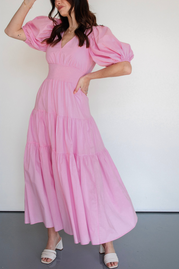 Rosy Days Maxi Dress