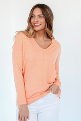 Dreamer Sweater in Heather Cantaloupe