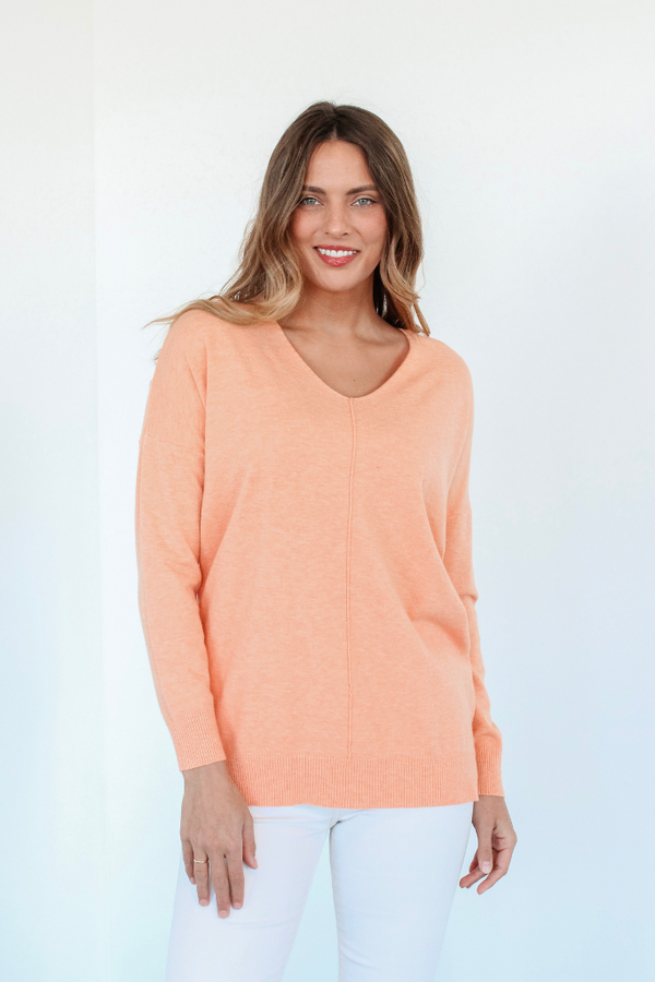 Dreamer Sweater in Heather Cantaloupe