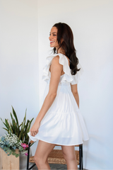 Sunday Kind of Love Babydoll Dress in White