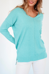 Dreamer Sweater in Heather Cayan