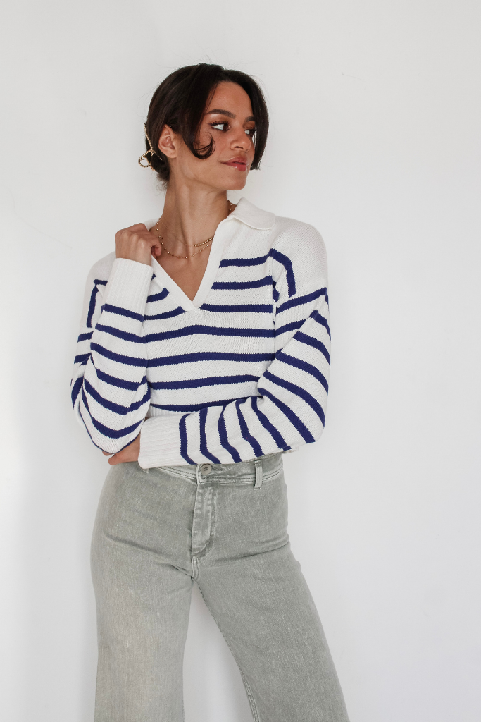 Nantucket Calling Stripe Sweater