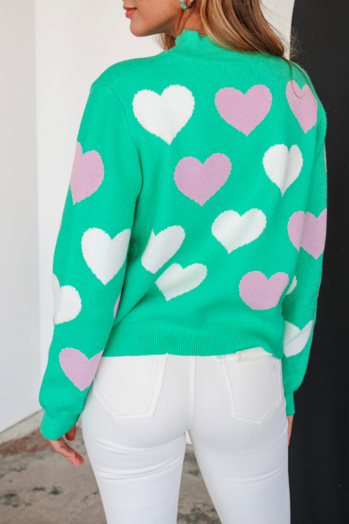 Stupid Cupid Sweater in Green