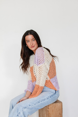 Check In Crochet Sweater