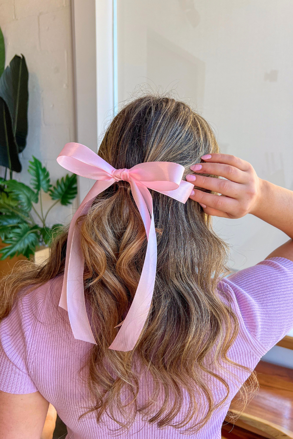 The Kelsi Double Bow in Pink