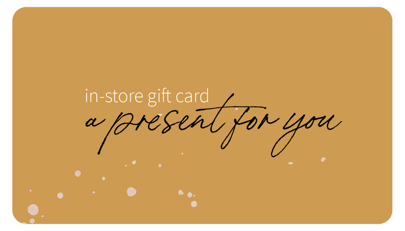 GIFT CARD for IN-STORE use only